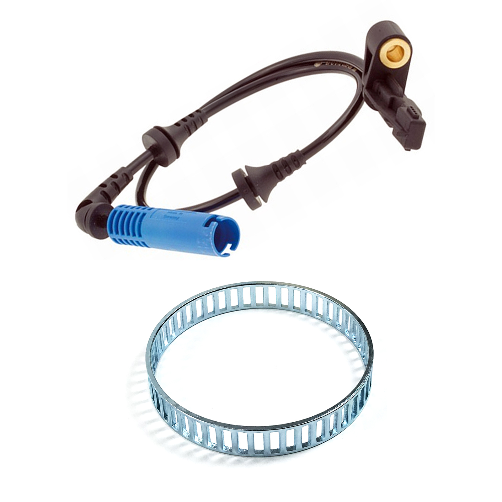 FRONT LEFT ABS WHEEL SPEED SENSOR & RING FITS BMW E46 3 SERIES 9806