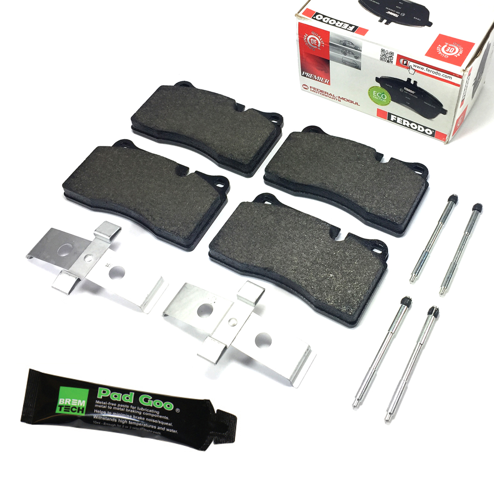 RANGE ROVER SPORT 05-13 BBK0086B FERODO OE FRONT BRAKE PADS PAD FITTING KIT