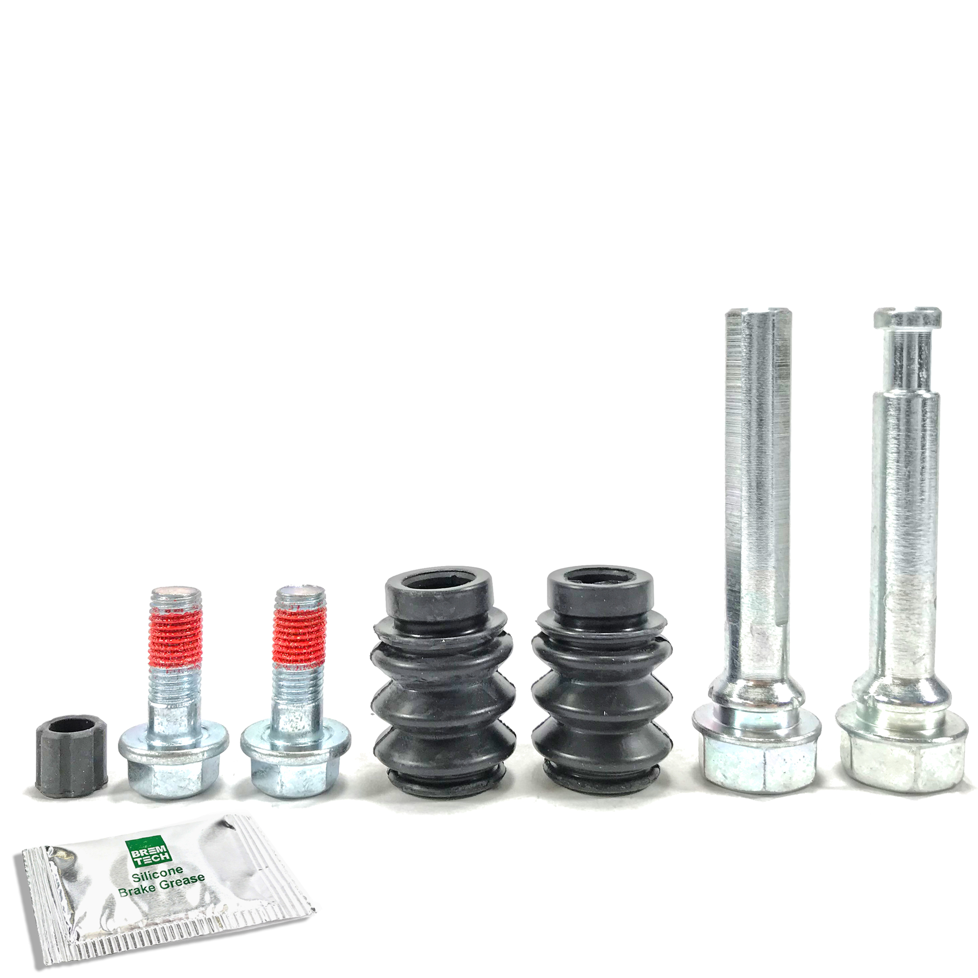 thumbnail interactive-video image 1 of Bigg Red Front Brake Caliper Slider Bolt Pin Kit For Vauxhall Vivaro 2001-2014 – BRH1347X 1 of 3