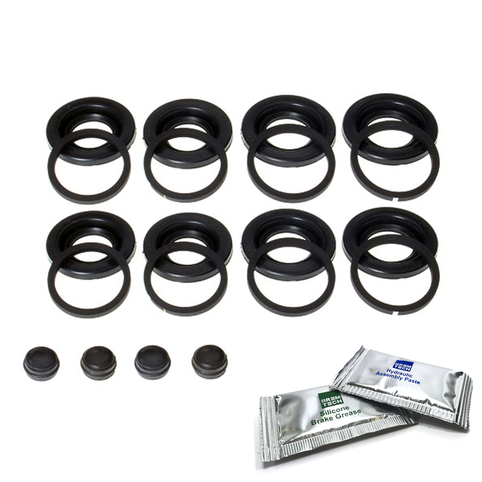2X REAR BRAKE CALIPER REPAIR KITS SEALS 28mm 32mm FIT AUDI Q7 BREMBO SCK2802BX2