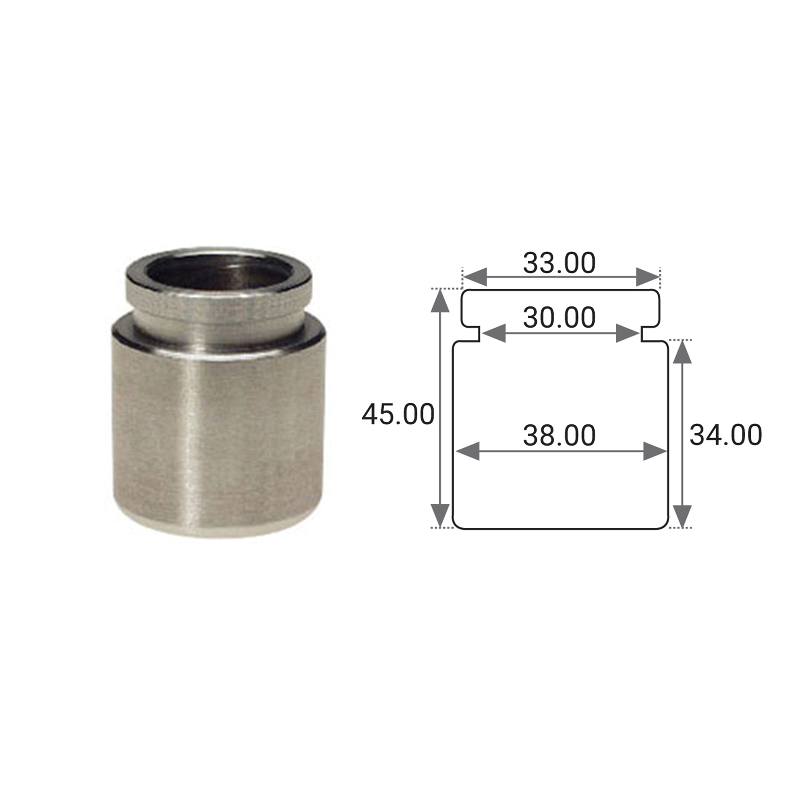 REAR BRAKE CALIPER PISTON FITS CITROEN C-CROSSER 07-15 BCP3819B