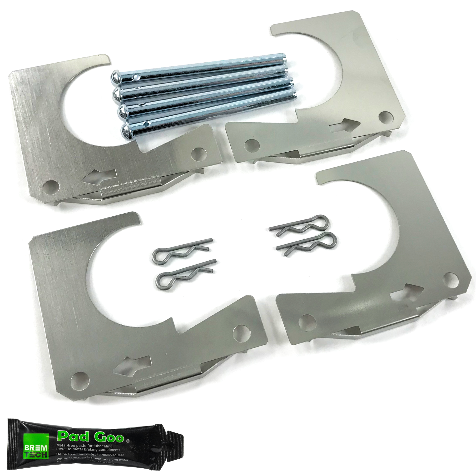 FRONT BRAKE PAD FITTING KIT FITS FORD ESCORT MK1 1100 1300 6876