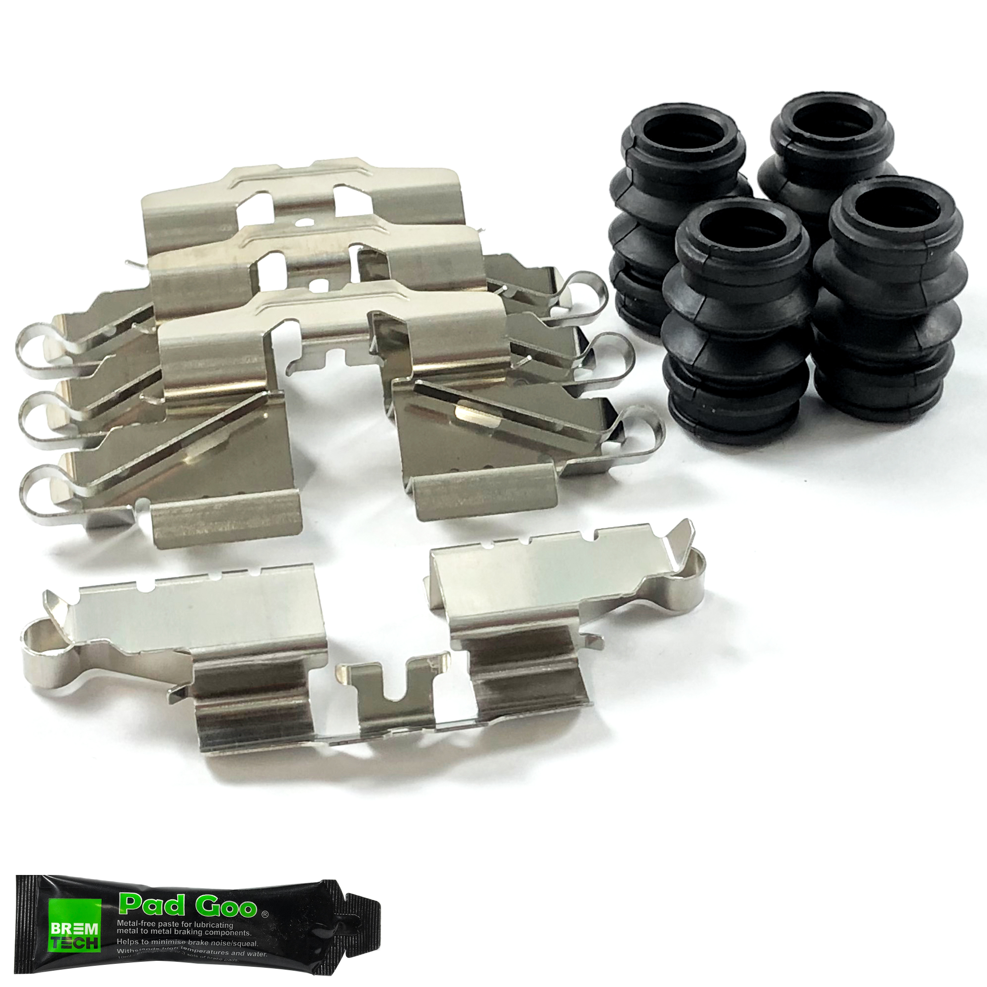 REAR BRAKE PAD FITTING KIT RATTLE SHIMS FIT TOYOTA PRIUS 1.8 W30 2009