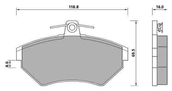 Pad shape image