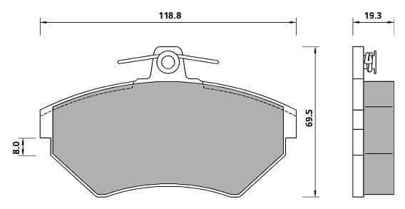 Pad shape image