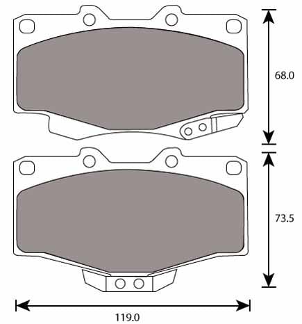 Pad shape image
