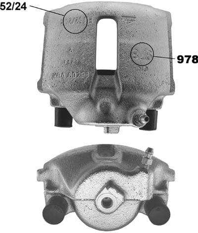 VAUXHALL ASTRA 92-98 ASTRA 1.8 inc VAN Front - Brake Calipers and 