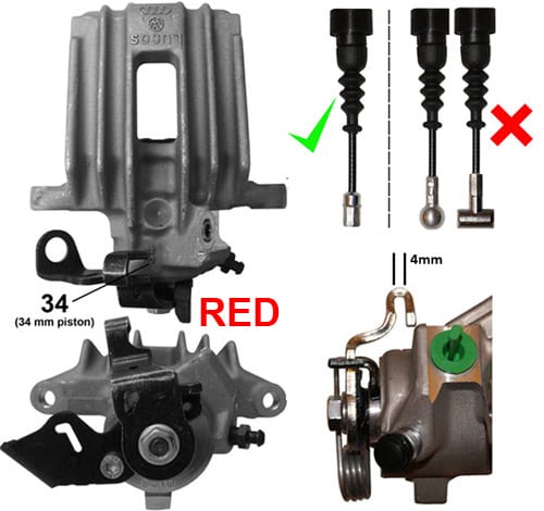 TRW NEW OE BRAKE CALIPER