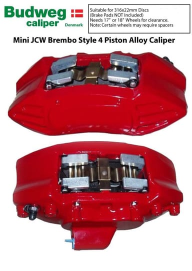BUDWEG RED BRAKE CALIPER
