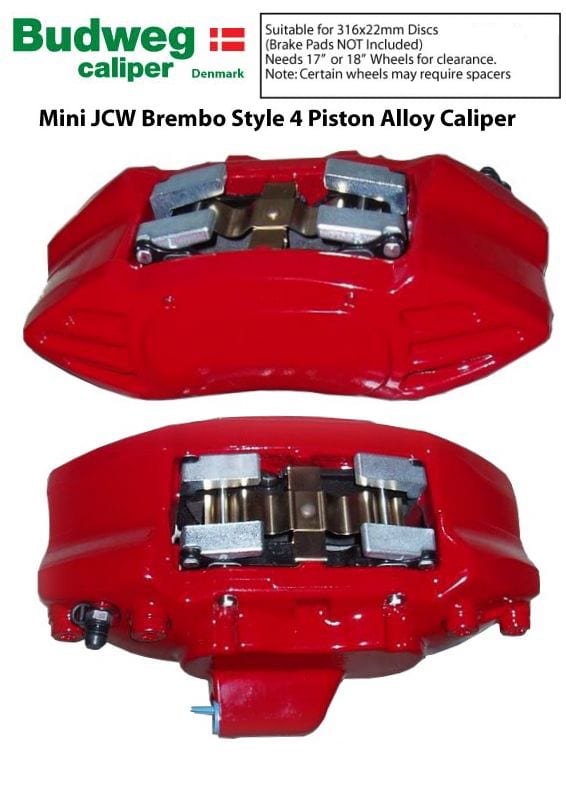 BUDWEG RED BRAKE CALIPER