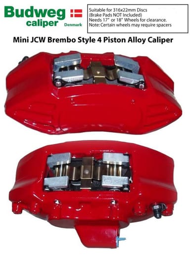 BUDWEG RED BRAKE CALIPER