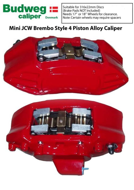 BUDWEG RED BRAKE CALIPER