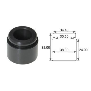 38mm STEEL PISTON EACH