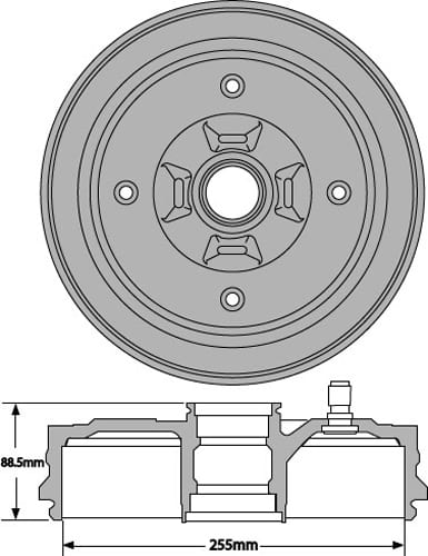BRAKE DRUM EACH