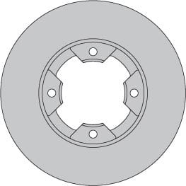 VENTED BRAKE DISC EACH