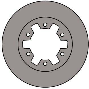 VENTED BRAKE DISC EACH