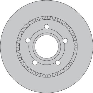VENTED BRAKE DISC EACH