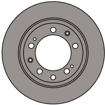 VENTED BRAKE DISC EACH