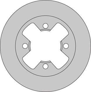 VENTED BRAKE DISC EACH