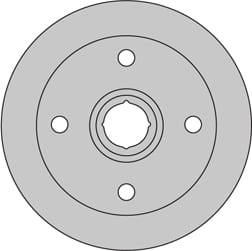 SOLID BRAKE DISC EACH
