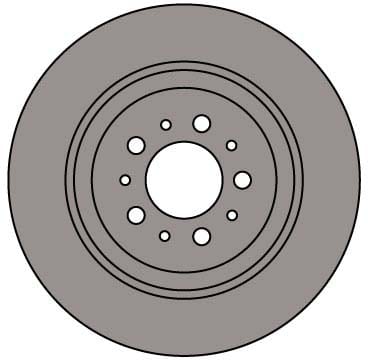 VENTED BRAKE DISC EACH