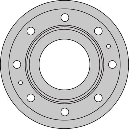 VENTED BRAKE DISC (EACH)