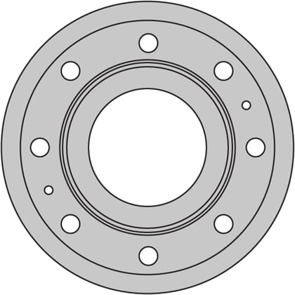 VENTED BRAKE DISC (EACH)