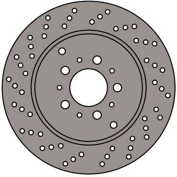 VENTED BRAKE DISC EACH