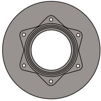 VENTED BRAKE DISC EACH