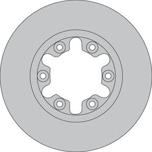 VENTED BRAKE DISC (EACH)