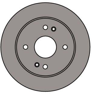 SOLID BRAKE DISC EACH