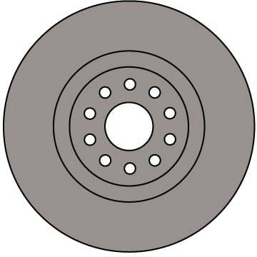 VENTED BRAKE DISC SET (2)
