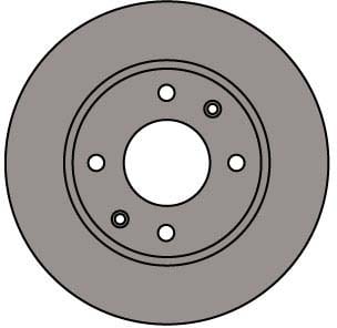 VENTED BRAKE DISC EACH