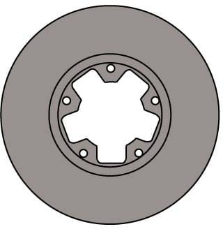 VENTED BRAKE DISC EACH