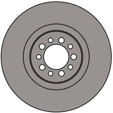 VENTED BRAKE DISC (EACH)
