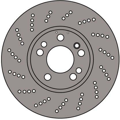 VENTED BRAKE DISC EACH