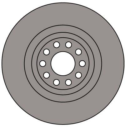 VENTED BRAKE DISC EACH