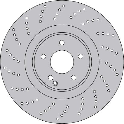 VENTED BRAKE DISC (EACH)