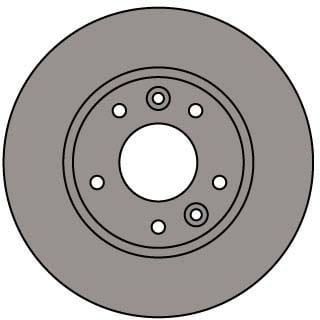 VENTED BRAKE DISC EACH