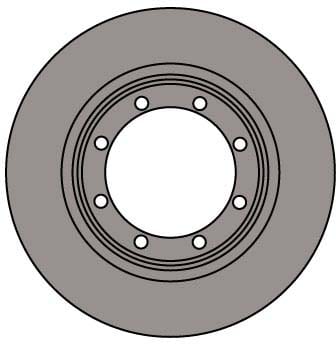 VENTED BRAKE DISC EACH