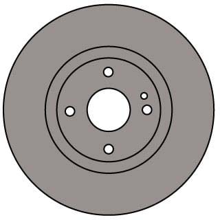 VENTED BRAKE DISC EACH
