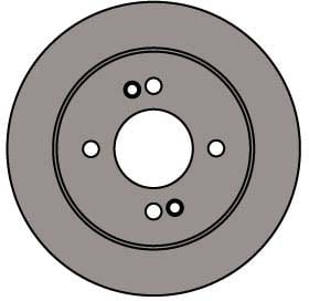 SOLID BRAKE DISC (EACH)