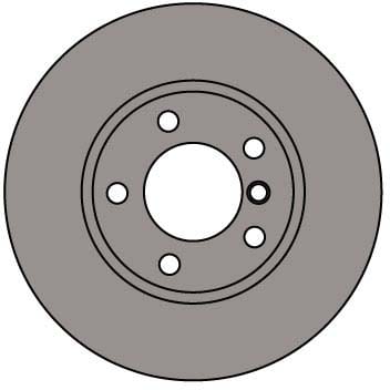 VENTED BRAKE DISC (EACH)