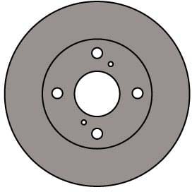 VENTED BRAKE DISC (EACH)