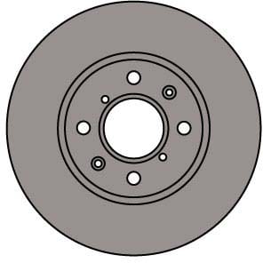 VENTED BRAKE DISC (EACH)