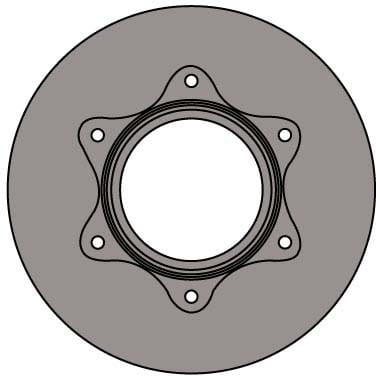 VENTED BRAKE DISC (EACH)