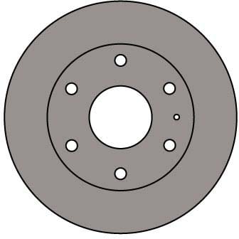 VENTED BRAKE DISC (EACH)