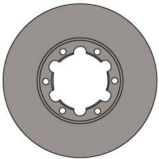VENTED BRAKE DISC (EACH)