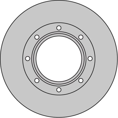 VENTED BRAKE DISC (EACH)