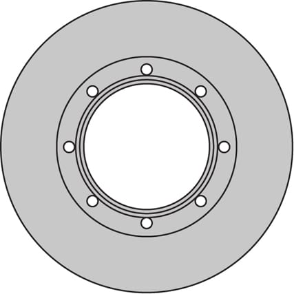 VENTED BRAKE DISC (EACH)